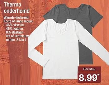 Aanbiedingen Thermo onderhemd - Huismerk - Aldi - Geldig van 09/11/2016 tot 15/11/2016 bij Aldi
