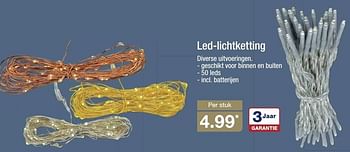 Aanbiedingen Led-lichtketting - Huismerk - Aldi - Geldig van 09/11/2016 tot 15/11/2016 bij Aldi