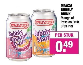 Aanbiedingen Maaza bubbly drink - Maaza - Geldig van 07/11/2016 tot 20/11/2016 bij Big Bazar