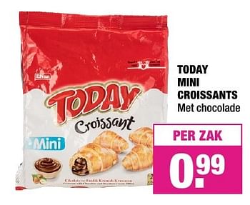 Aanbiedingen Today mini croissants - Today - Geldig van 07/11/2016 tot 20/11/2016 bij Big Bazar