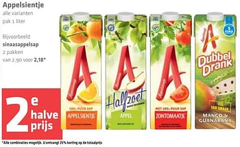 Aanbiedingen Appelsientje sinaasappelsap - Appelsientje - Geldig van 10/11/2016 tot 16/11/2016 bij Spar