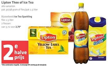Aanbiedingen Lipton thee of ice tea ice tea sparkling - Lipton - Geldig van 10/11/2016 tot 16/11/2016 bij Spar