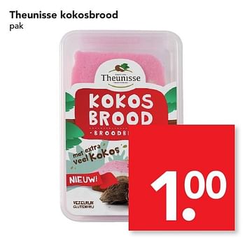 Aanbiedingen Theunisse kokosbrood - Theunisse - Geldig van 13/11/2016 tot 19/11/2016 bij Deen Supermarkten