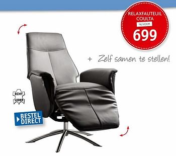 Aanbiedingen Relaxfauteuil coulta - Huismerk - Profijt Meubelen - Geldig van 11/11/2016 tot 18/11/2016 bij Profijt Meubel