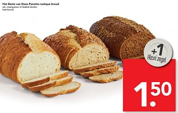 Aanbiedingen Het beste van deen panotta rustique brood - Huismerk deen supermarkt - Geldig van 13/11/2016 tot 19/11/2016 bij Deen Supermarkten