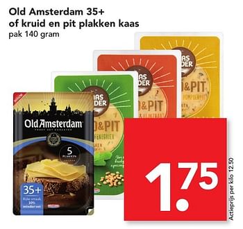 Aanbiedingen Old amsterdam 35+ of kruid en pit plakken kaas - Old Amsterdam - Geldig van 13/11/2016 tot 19/11/2016 bij Deen Supermarkten