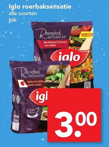 Aanbiedingen Iglo roerbaksensatie - Iglo - Geldig van 13/11/2016 tot 19/11/2016 bij Deen Supermarkten