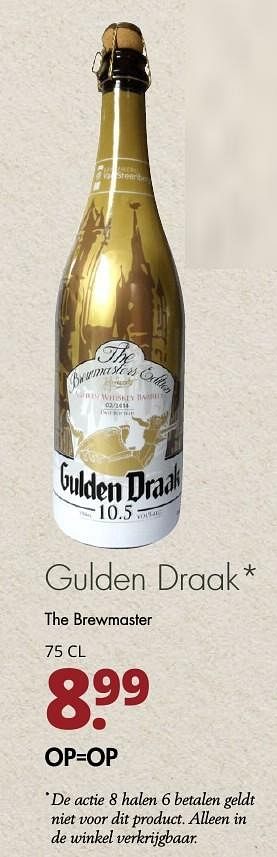 Aanbiedingen Gulden draak the brewmaster - Gulden Draak - Geldig van 06/11/2016 tot 19/11/2016 bij Mitra
