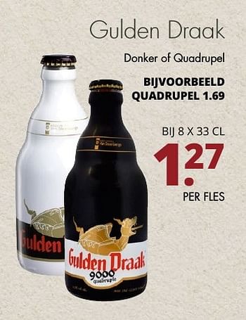 Aanbiedingen Gulden draak donker of quadrupel - Gulden Draak - Geldig van 06/11/2016 tot 19/11/2016 bij Mitra