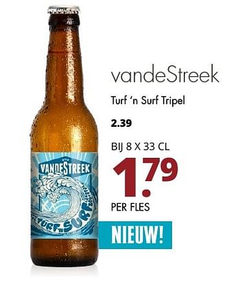 Aanbiedingen Vandestreek turf `n surf tripel - VandeStreek  - Geldig van 06/11/2016 tot 19/11/2016 bij Mitra