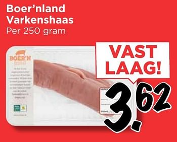 Aanbiedingen Boer`nland varkenshaas - Boer'n Land - Geldig van 13/11/2016 tot 19/11/2016 bij Vomar