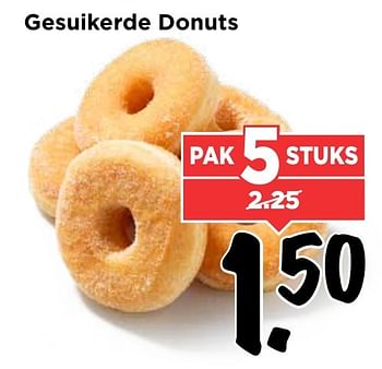 Aanbiedingen Gesuikerde donuts - Huismerk Vomar - Geldig van 13/11/2016 tot 19/11/2016 bij Vomar