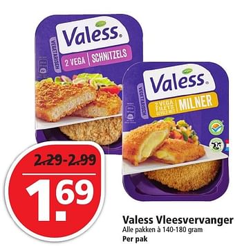 Aanbiedingen Valess vleesvervanger - Valess - Geldig van 13/11/2016 tot 19/11/2016 bij Plus