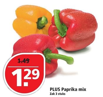 Aanbiedingen Plus paprika mix - Huismerk - Plus - Geldig van 13/11/2016 tot 19/11/2016 bij Plus