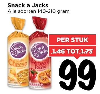 Aanbiedingen Snack a jacks - Snack a Jacks - Geldig van 13/11/2016 tot 19/11/2016 bij Vomar