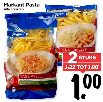 Aanbiedingen Markant pasta - Markant - Geldig van 13/11/2016 tot 19/11/2016 bij Vomar