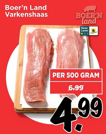 Aanbiedingen Boer`n land varkenshaas - Boer'n Land - Geldig van 13/11/2016 tot 19/11/2016 bij Vomar