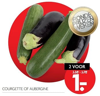 Aanbiedingen Courgette of aubergine - Huismerk - Deka Markt - Geldig van 13/11/2016 tot 19/11/2016 bij Deka Markt