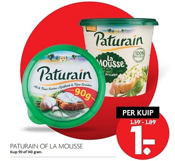 Aanbiedingen Paturain of la mousse - Paturain - Geldig van 13/11/2016 tot 19/11/2016 bij Deka Markt