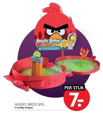 Aanbiedingen Angry birds spel in handige draagtas - Angry Birds - Geldig van 13/11/2016 tot 19/11/2016 bij Deka Markt