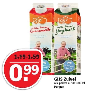 Aanbiedingen Gijs zuivel - Gijs - Geldig van 13/11/2016 tot 19/11/2016 bij Plus