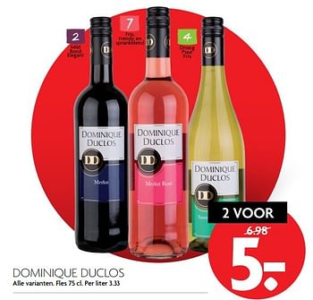 Aanbiedingen Dominique duclos - Witte wijnen - Geldig van 13/11/2016 tot 19/11/2016 bij Deka Markt