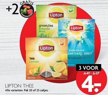 Aanbiedingen Lipton thee - Lipton - Geldig van 13/11/2016 tot 19/11/2016 bij Deka Markt