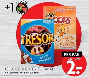 Aanbiedingen Kellogg`s ontbijtgranen - Kellogg's - Geldig van 13/11/2016 tot 19/11/2016 bij Deka Markt