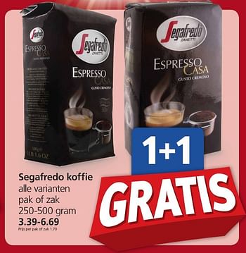 Aanbiedingen Segafredo koffie - Segafredo - Geldig van 13/11/2016 tot 20/11/2016 bij Jan Linders