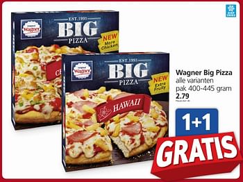 Aanbiedingen Wagner big pizza - Original Wagner - Geldig van 13/11/2016 tot 20/11/2016 bij Jan Linders