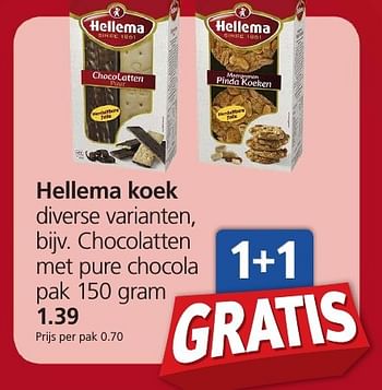 Aanbiedingen Hellema koek - Hellema - Geldig van 13/11/2016 tot 20/11/2016 bij Jan Linders