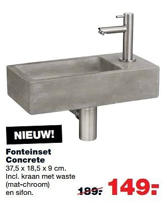 Aanbiedingen Fonteinset concrete - Huismerk - Praxis - Geldig van 13/11/2016 tot 20/11/2016 bij Praxis