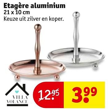 Aanbiedingen Etagère aluminium - Huismerk - Kruidvat - Geldig van 13/11/2016 tot 20/11/2016 bij Kruidvat