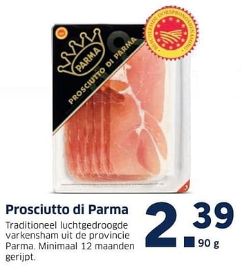 Aanbiedingen Prosciutto di parma - Prosciutto di Parma - Geldig van 14/11/2016 tot 20/11/2016 bij Lidl