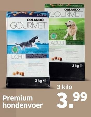 Aanbiedingen Premium hondenvoer - Orlando - Geldig van 14/11/2016 tot 20/11/2016 bij Lidl