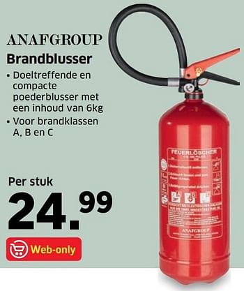 Aanbiedingen Brandblusser - Anafgroup - Geldig van 21/11/2016 tot 23/11/2016 bij Lidl