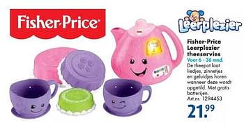 Aanbiedingen Fisher-price leerplezier theeservies - Fisher-Price - Geldig van 26/09/2016 tot 07/12/2016 bij Bart Smit