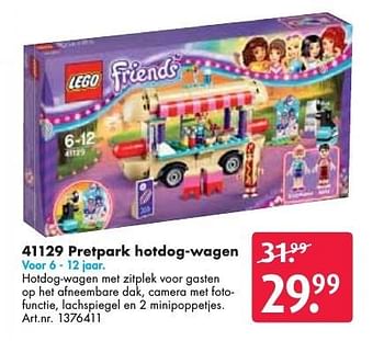Aanbiedingen 41129 pretpark hotdog-wagen - Lego - Geldig van 26/09/2016 tot 07/12/2016 bij Bart Smit