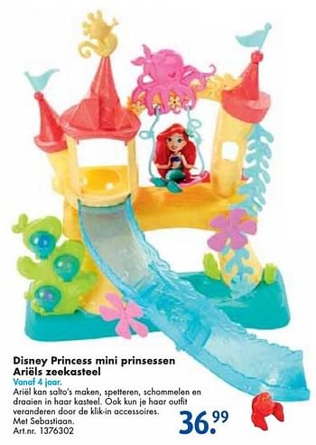 Aanbiedingen Disney princess mini prinsessen ariëls zeekasteel - Disney Princess - Geldig van 26/09/2016 tot 07/12/2016 bij Bart Smit