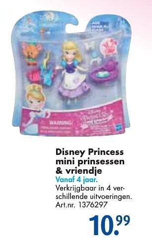 Aanbiedingen Disney princess mini prinsessen + vriendje - Disney Princess - Geldig van 26/09/2016 tot 07/12/2016 bij Bart Smit