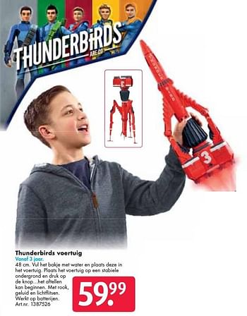 Aanbiedingen Thunderbirds voertuig - Thunderbirds - Geldig van 26/09/2016 tot 07/12/2016 bij Bart Smit