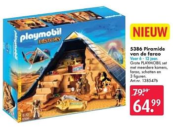 Aanbiedingen Piramide van de farao - Playmobil - Geldig van 26/09/2016 tot 07/12/2016 bij Bart Smit