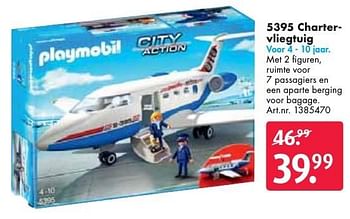 Aanbiedingen Chartervliegtuig - Playmobil - Geldig van 26/09/2016 tot 07/12/2016 bij Bart Smit