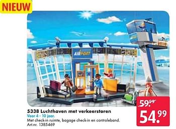 Aanbiedingen Luchthaven met verkeerstoren - Playmobil - Geldig van 26/09/2016 tot 07/12/2016 bij Bart Smit