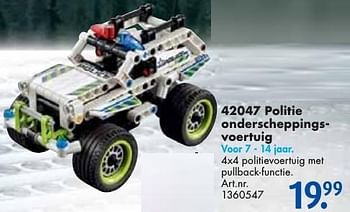 Aanbiedingen Politie onderscheppingsvoertuig - Lego - Geldig van 26/09/2016 tot 07/12/2016 bij Bart Smit