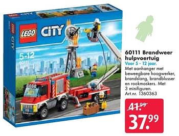 Aanbiedingen Brandweer hulpvoertuig - Lego - Geldig van 26/09/2016 tot 07/12/2016 bij Bart Smit