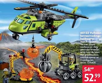 Aanbiedingen Vulkaan bevoorradingshelikopter - Lego - Geldig van 26/09/2016 tot 07/12/2016 bij Bart Smit