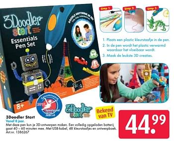 Aanbiedingen 3doodler start - The 3doodler - Geldig van 26/09/2016 tot 07/12/2016 bij Bart Smit