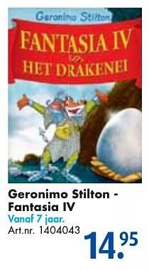 Aanbiedingen Geronimo stilton - fantasia iv - Huismerk - Bart Smit - Geldig van 26/09/2016 tot 07/12/2016 bij Bart Smit