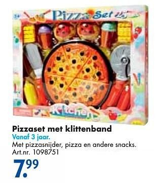 Aanbiedingen Pizzaset met klittenband - Huismerk - Bart Smit - Geldig van 26/09/2016 tot 07/12/2016 bij Bart Smit